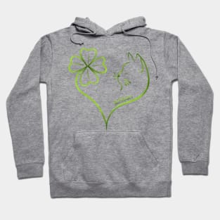 St Patrick's clover cat Hoodie